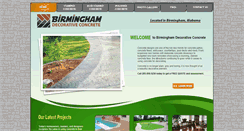 Desktop Screenshot of birminghamdecorativeconcrete.com